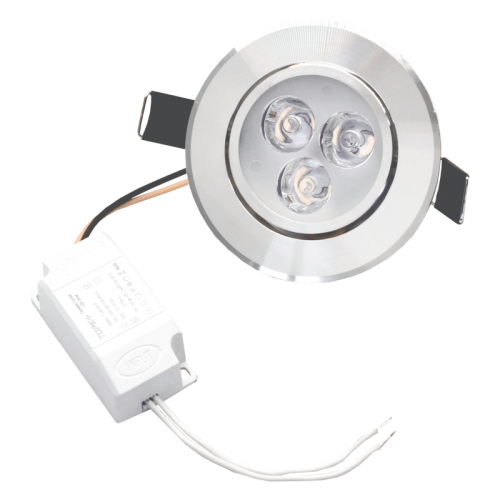 3W recessed round metal LED downlight LENS